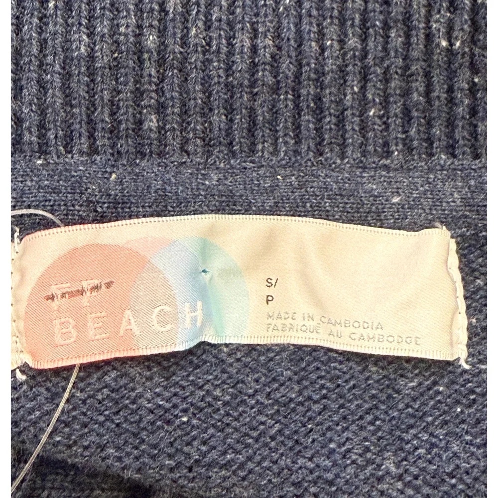 NEW FREE PEOPLE NAVY HEATHER SOLAR SWEATER PANTS SET SZ S